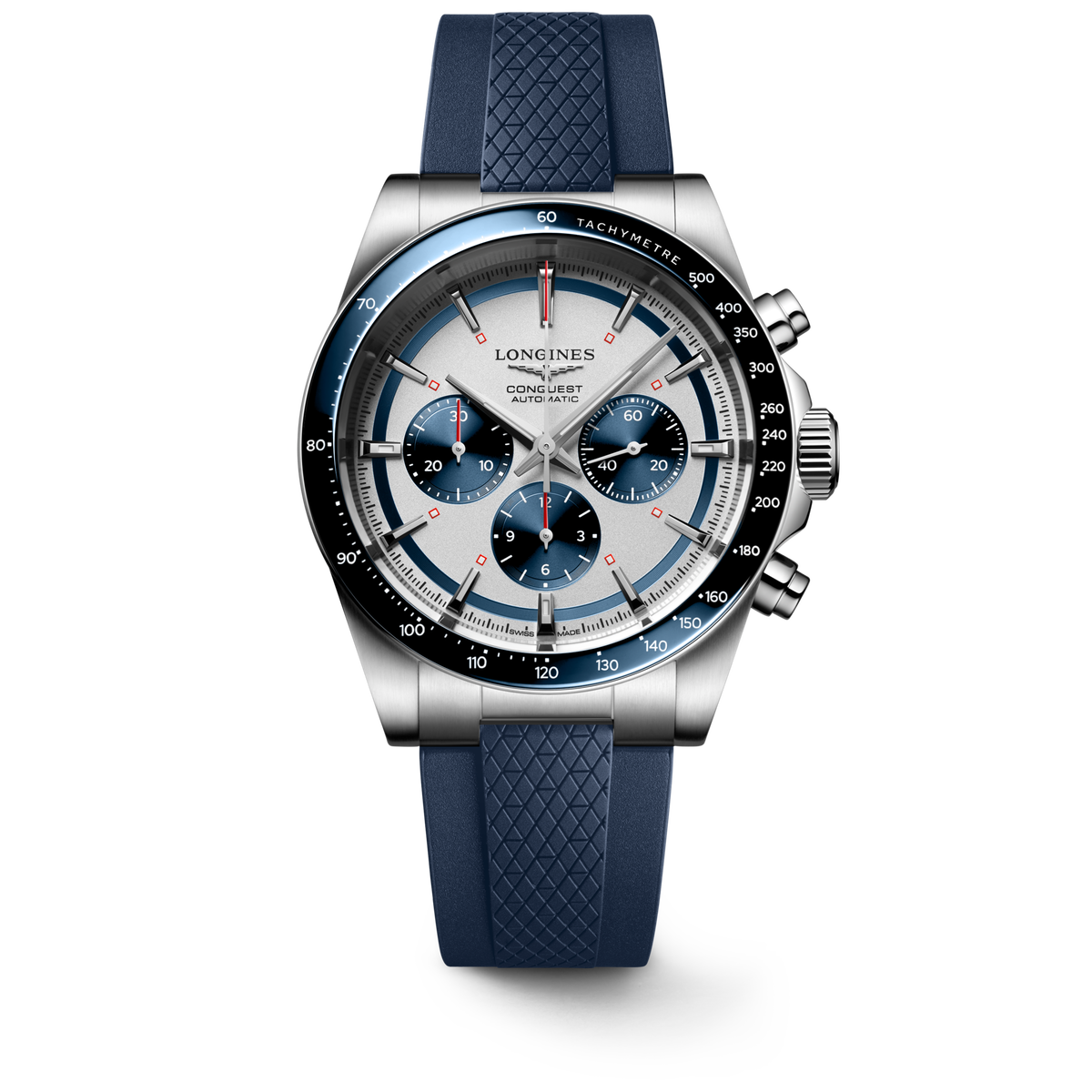 Longines Conquest Chronograph 42mm L3.835.4.98.9 Watch for Men - front view