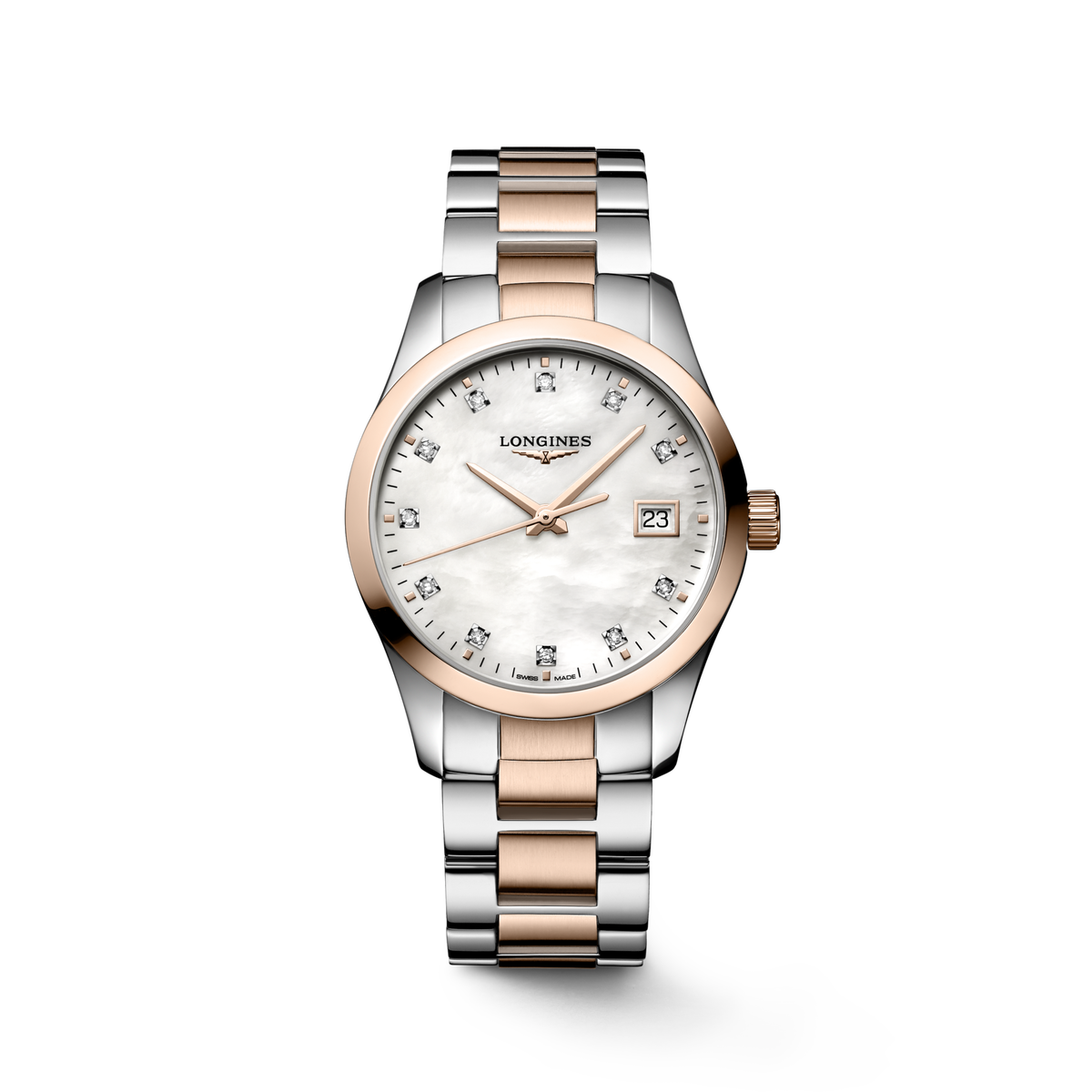 Longines Conquest Classic 34mm L2.386.3.87.7 Watch for Women - front view