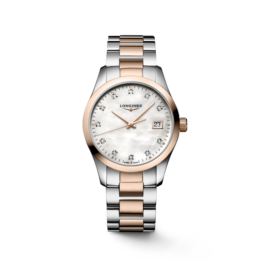 Longines Conquest Classic 34mm L2.386.3.87.7 Watch for Women - front view