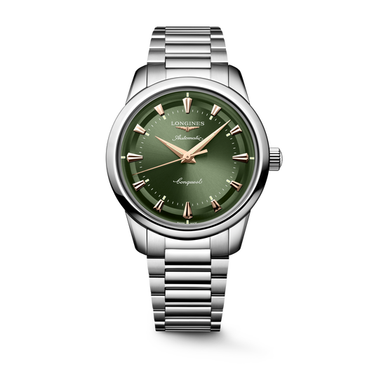 Longines Conquest Heritage 40mm L1.650.4.02.6 Watch for Men - front view