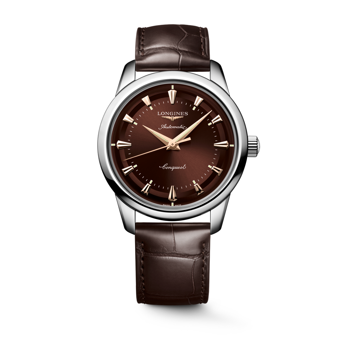 Longines Conquest Heritage 40mm L1.650.4.62.2 Watch for Men - front view