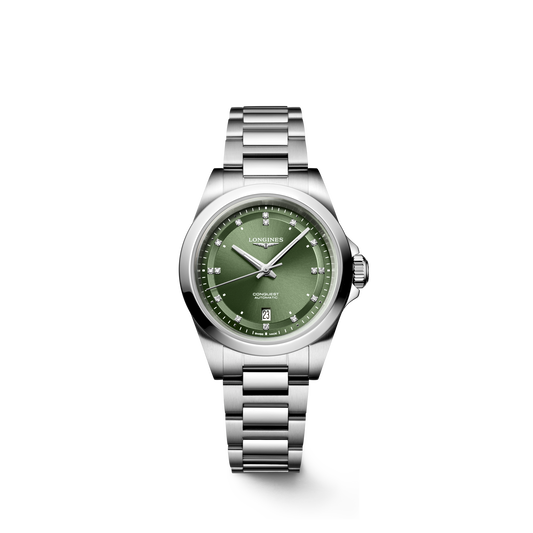 Longines Conquest 30mm L3.320.4.07.6 Watch for Women - front view