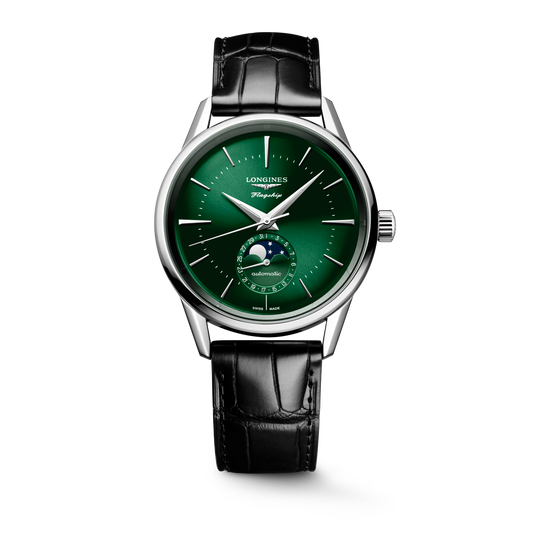 Longines Flagship Heritage Moonphase 38.5mm L4.815.4.02.2 Watch for Men - front view