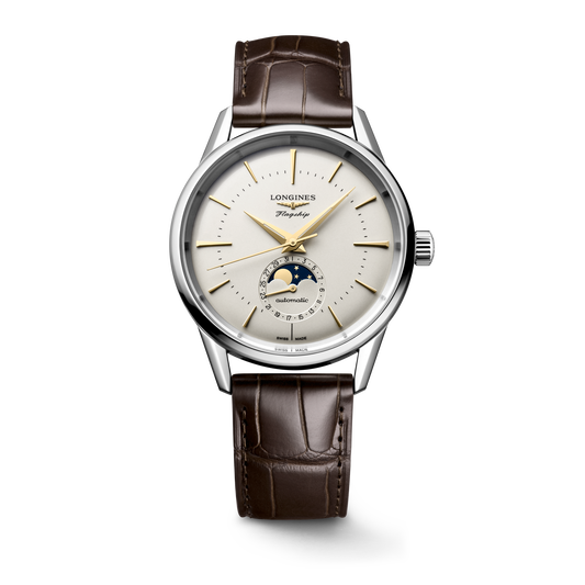 Longines Flagship Heritage Moonphase 38.5mm L4.815.4.78.2 Watch for Men - front view
