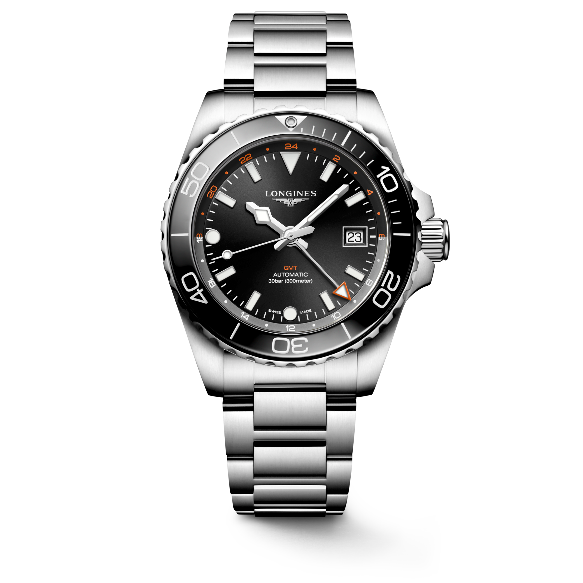 Longines HydroConquest GMT 41mm L3.790.4.56.6 Watch for Men