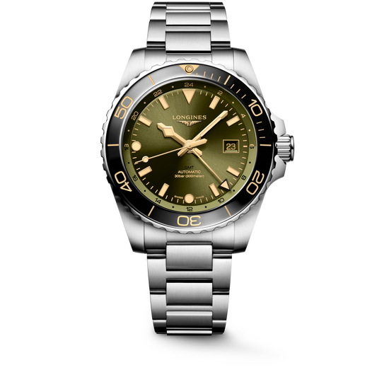 Longines HydroConquest GMT 43mm L3.890.4.06.6 Watch for Men - front view