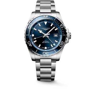 Longines HydroConquest GMT 43mm L3.890.4.96.6 Watch for Men - front view