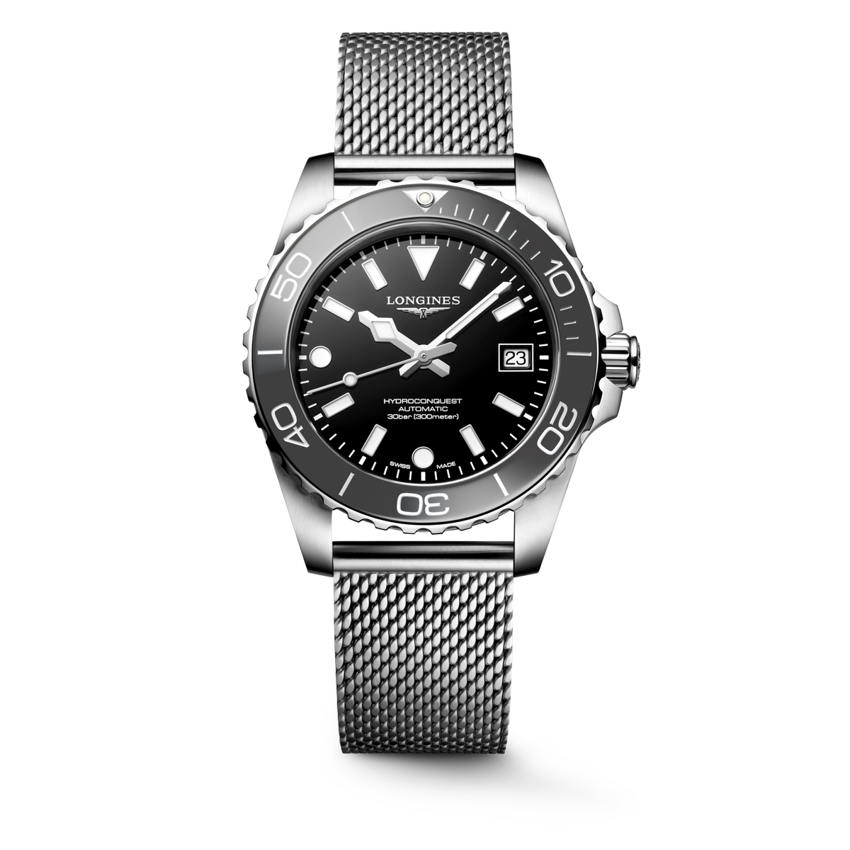 Longines HydroConquest 39mm L3.779.4.70.6 Unisex Watch - front view