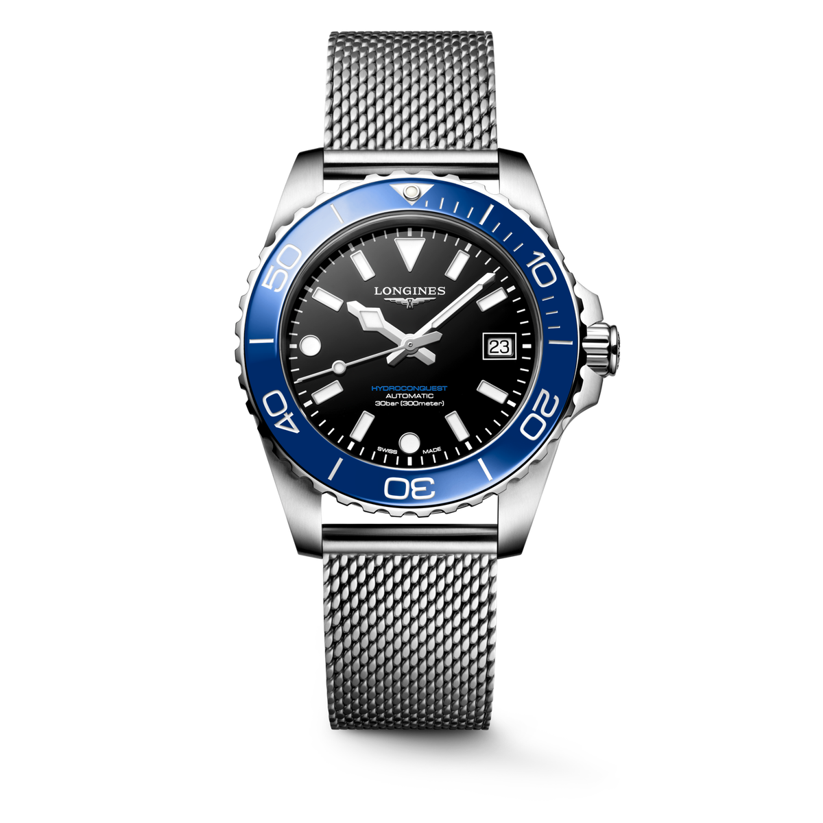 Longines HydroConquest 39mm L3.779.4.90.6 Unisex Watch - front view