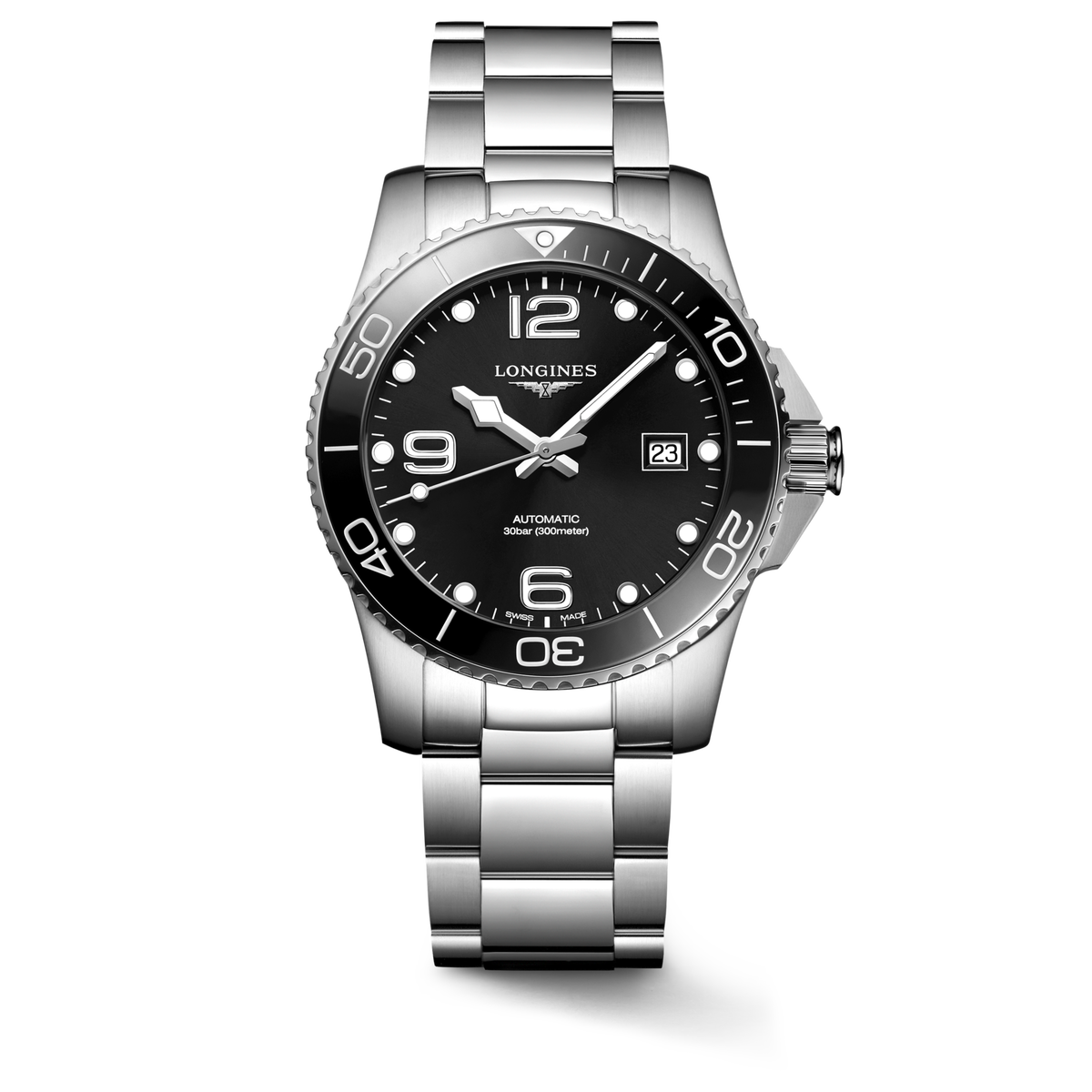 Longines HydroConquest 41mm L3.781.4.56.6 Watch for Men - front view