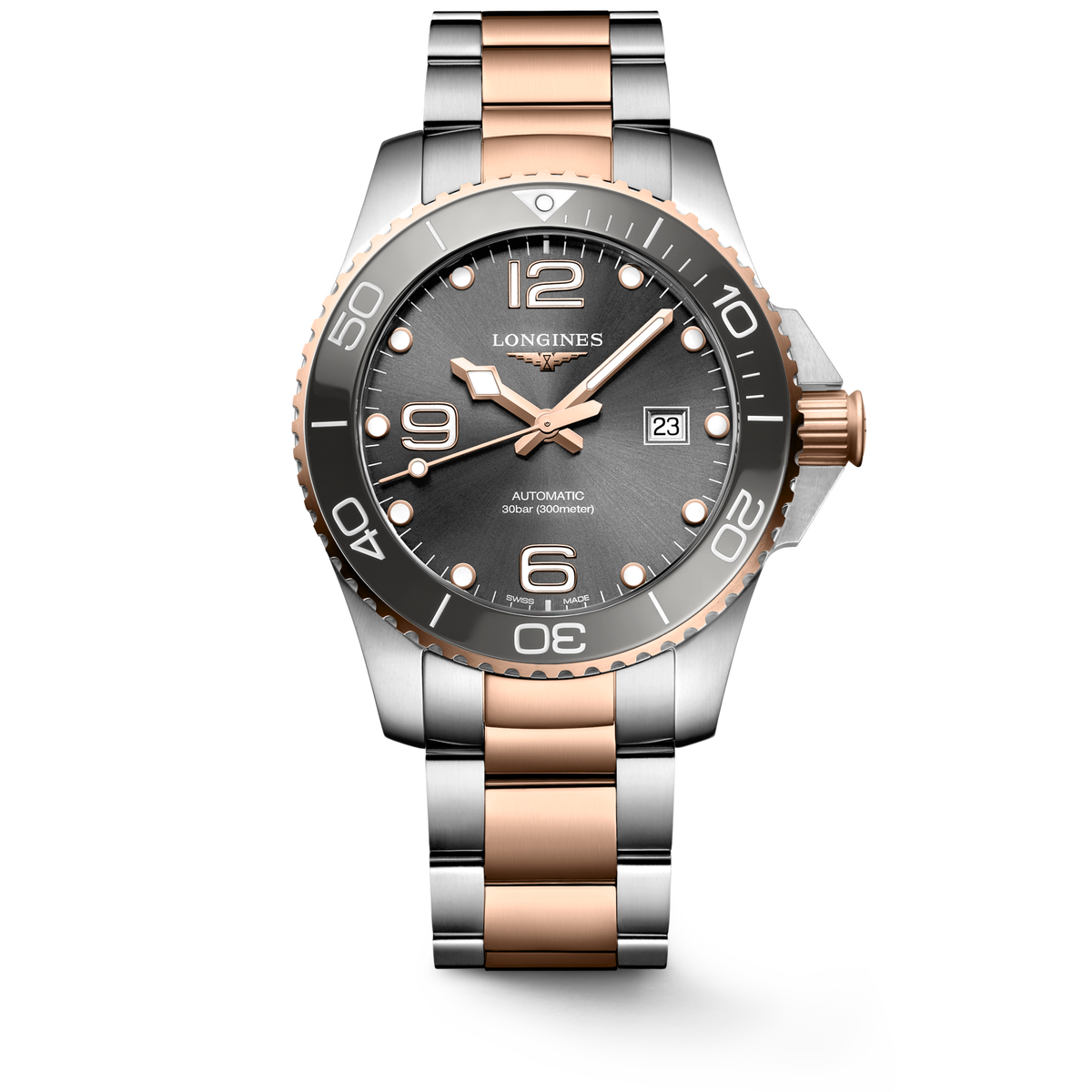 Longines HydroConquest 43mm L3.782.3.78.7 Watch for Men - front view