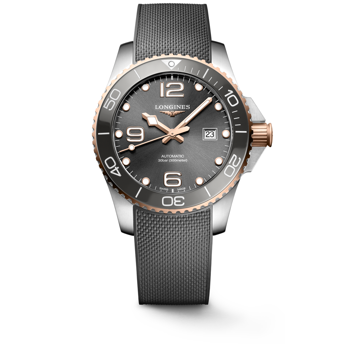 Longines HydroConquest 43mm L3.782.3.78.9 Watch for Men - front view