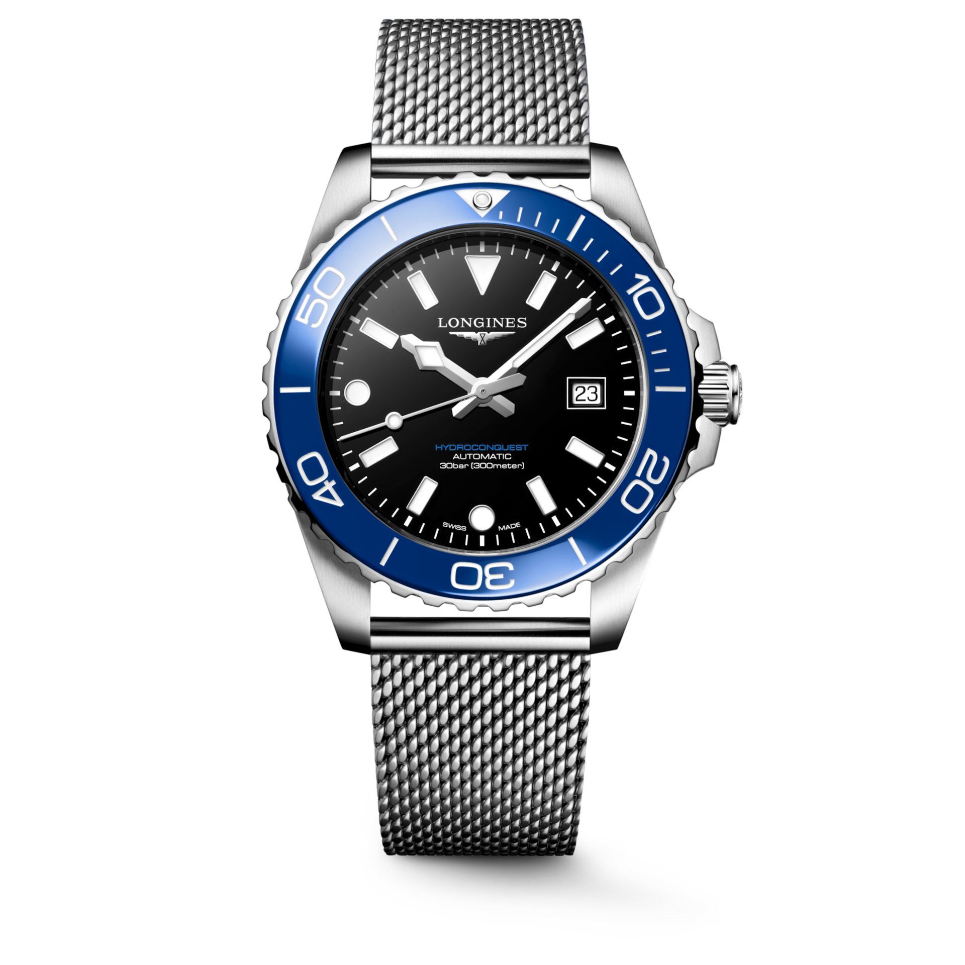Longines Hydroconquest Men Automatic Black Dial Analog Stainless Steel Watch L37884906
