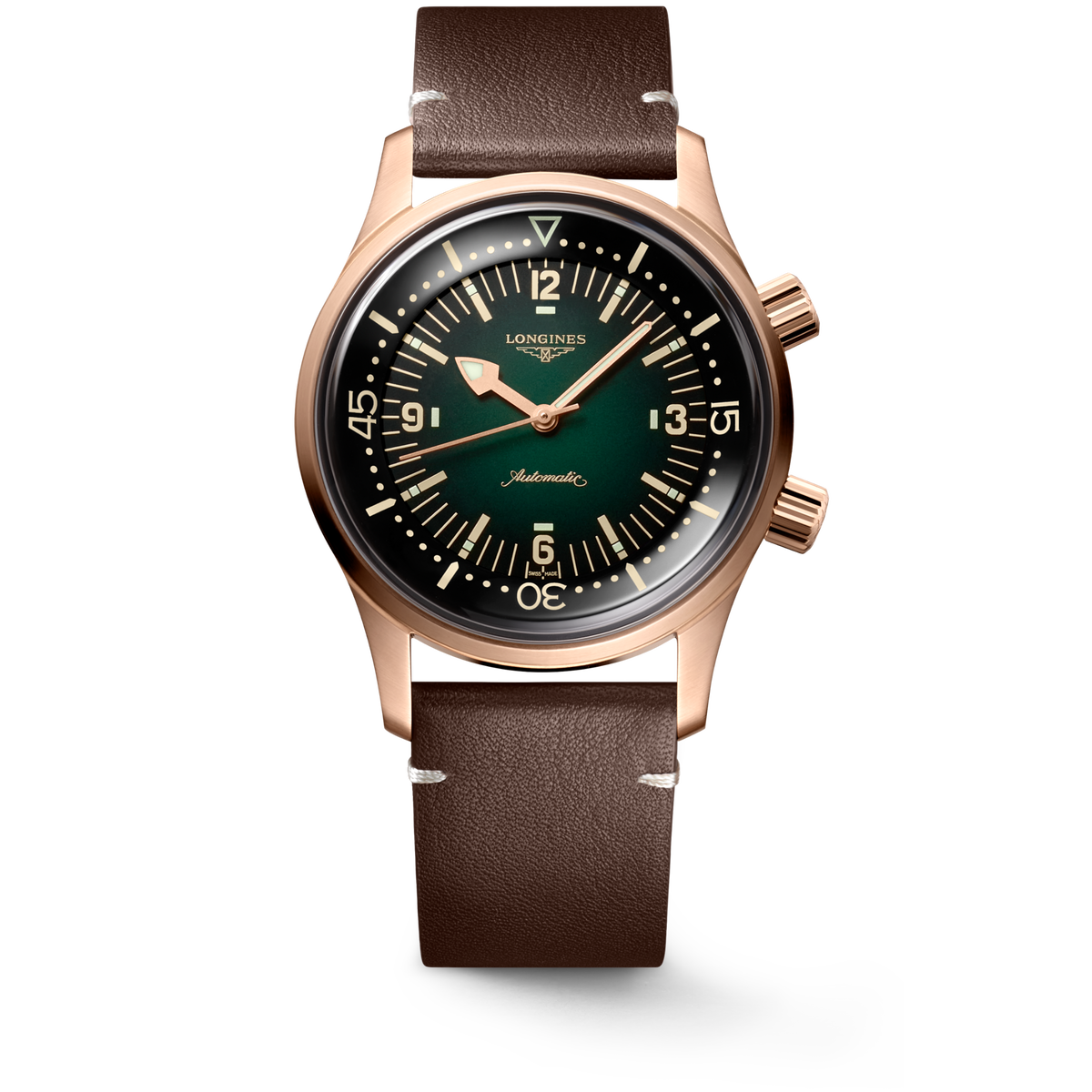 Longines Legend Diver Bronze 42mm L3.774.1.50.2 Watch for Men - front view