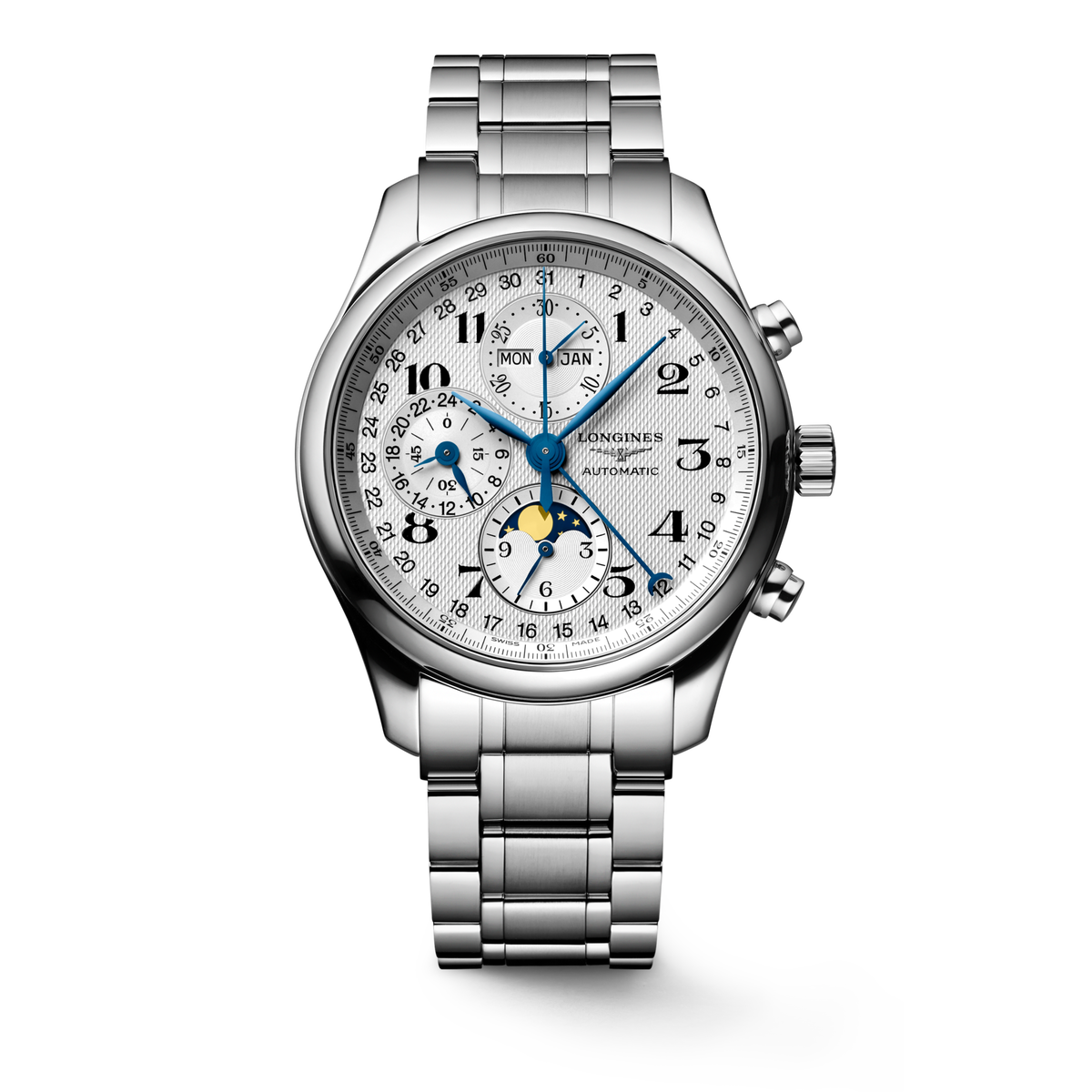 Longines Master Collection Chrono Moonphase 42mm L2.773.4.78.6 Watch for Men - front view
