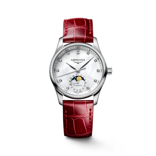 Longines Master Collection Moonphase 34mm L2.409.4.87.2 Watch for Women - front view