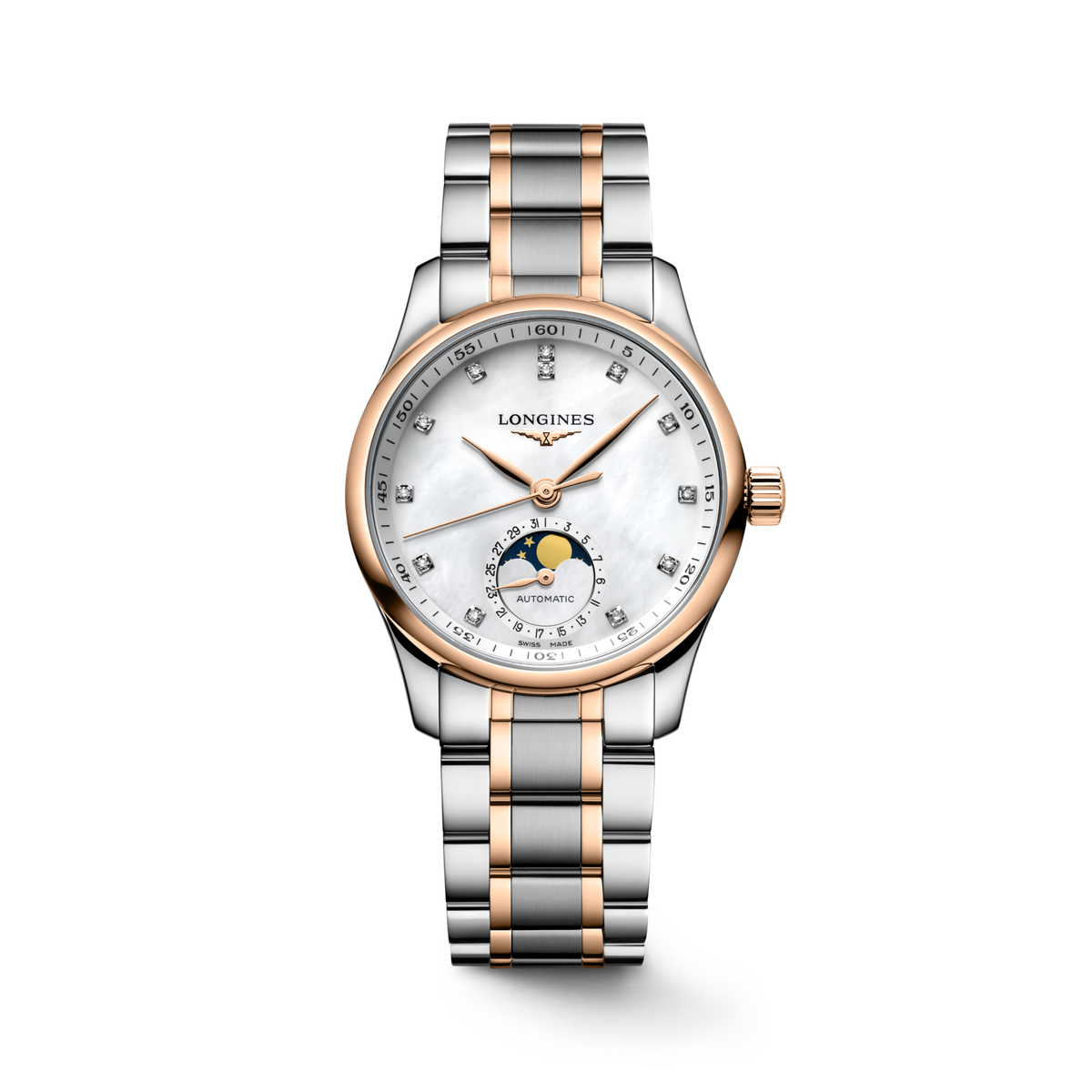 Longines Master Collection Moonphase 34mm L2.409.5.89.7 Watch for Women - front view