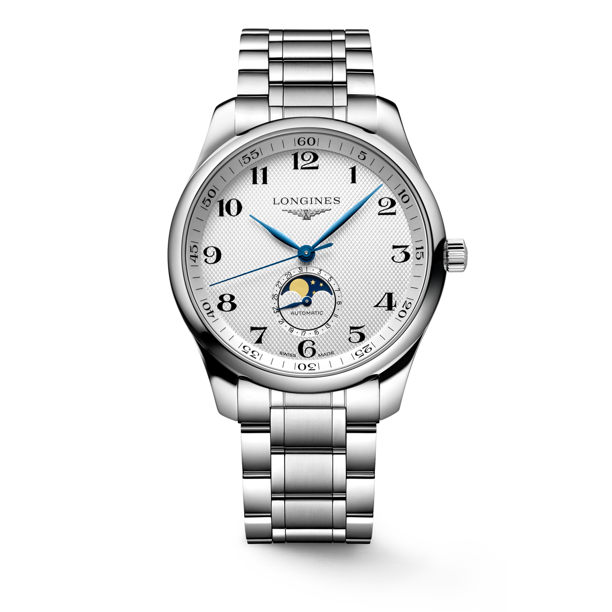 Longines Master Collection Moonphase 42mm L2.919.4.78.6 Watch for Men - front view