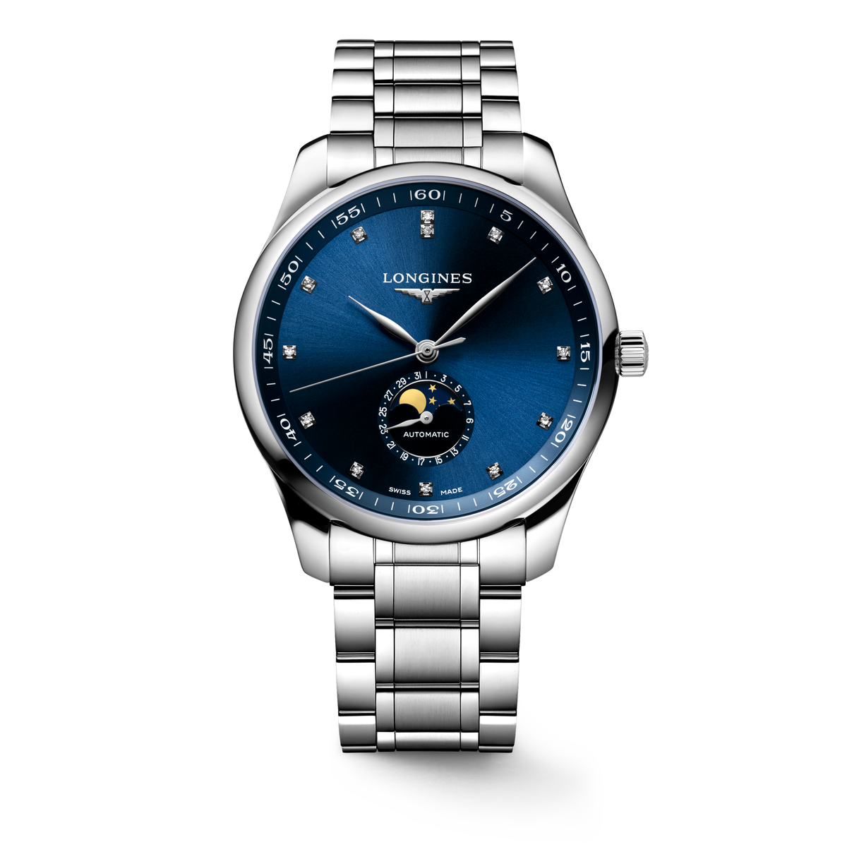 Longines Master Collection Moonphase 42mm L2.919.4.97.6 Watch for Men - front view