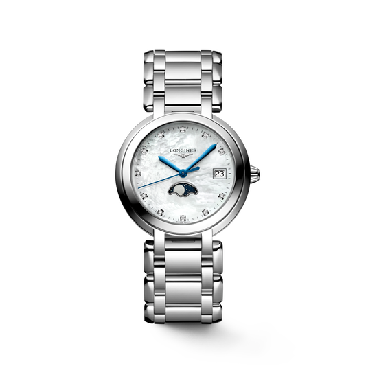 Longines PrimaLuna Moonphase 34mm L8.116.4.87.6 Watch for Women - front view