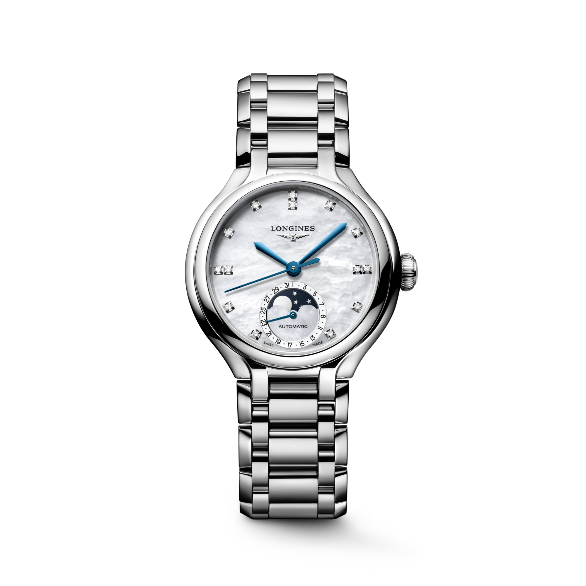 Longines PrimaLuna Moonphase 34mm L8.126.4.87.6 Watch for Women