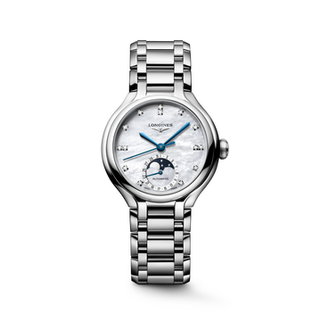 Longines PrimaLuna Moonphase 34mm L8.126.4.87.6 Watch for Women - front view