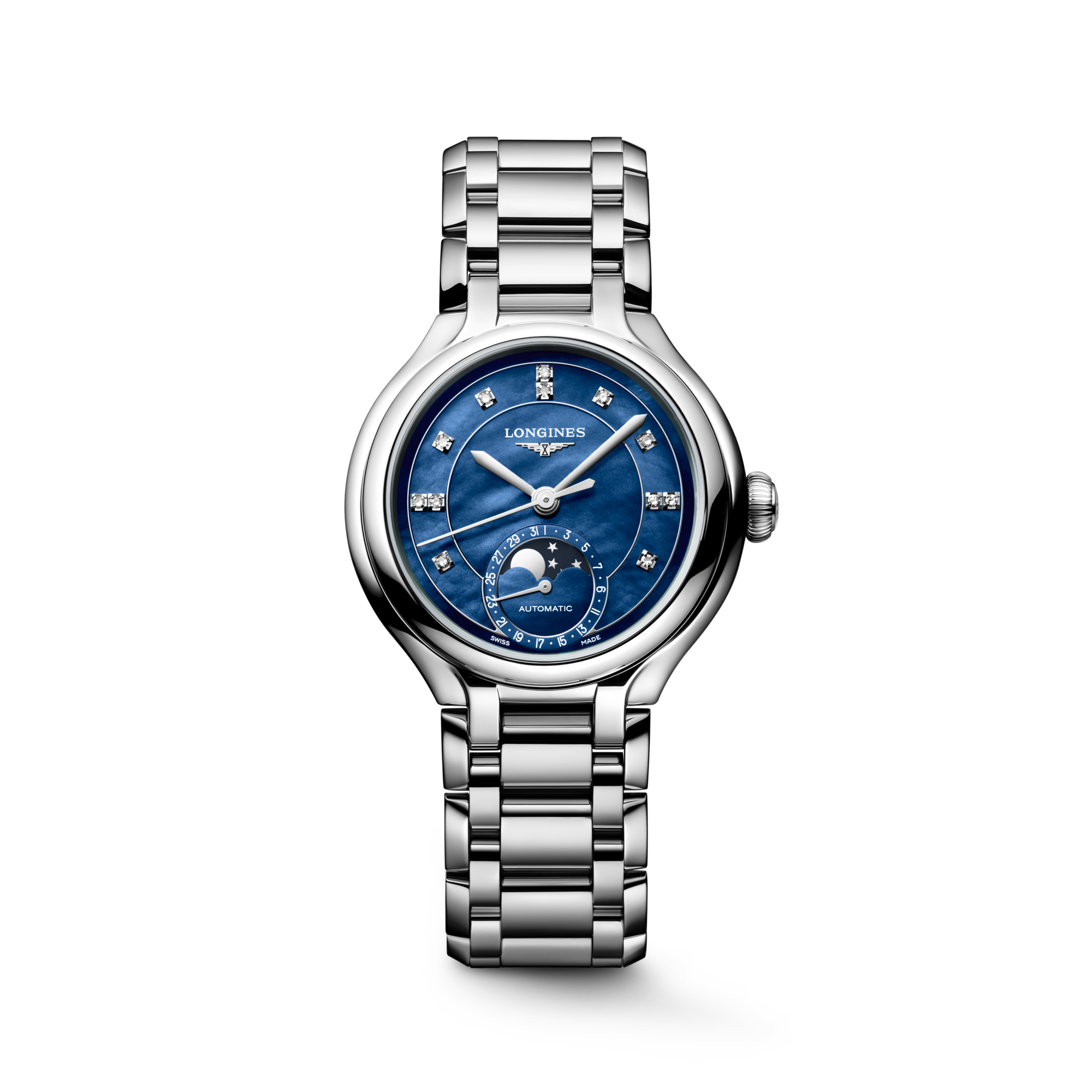 Longines PrimaLuna Moonphase 34mm L8.126.4.97.6 Watch for Women