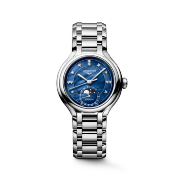Longines PrimaLuna Moonphase 34mm L8.126.4.97.6 Watch for Women - front view