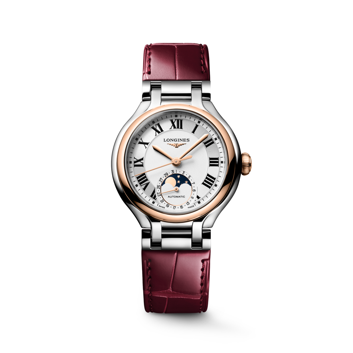 Longines PrimaLuna Moonphase 34mm L8.126.5.71.2 Watch for Women - front view