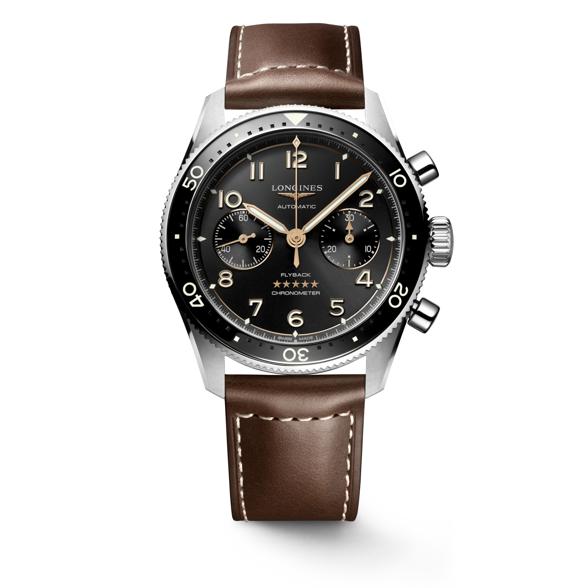 Longines Spirit Flyback 42mm L3.821.4.53.2 Watch for Men