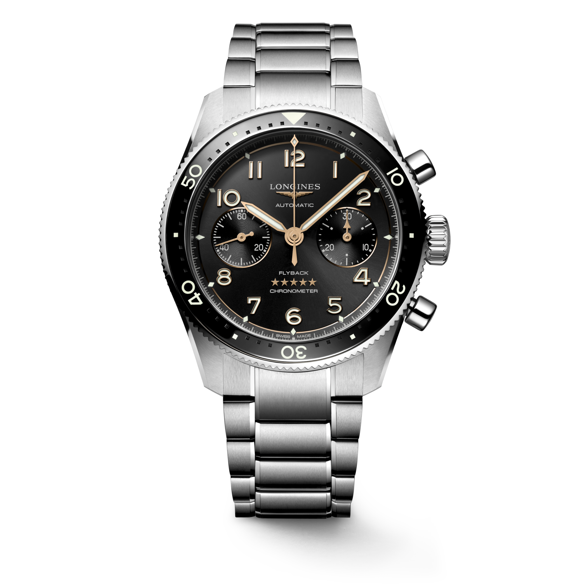 Longines Spirit Flyback 42mm L3.821.4.53.6 Watch for Men