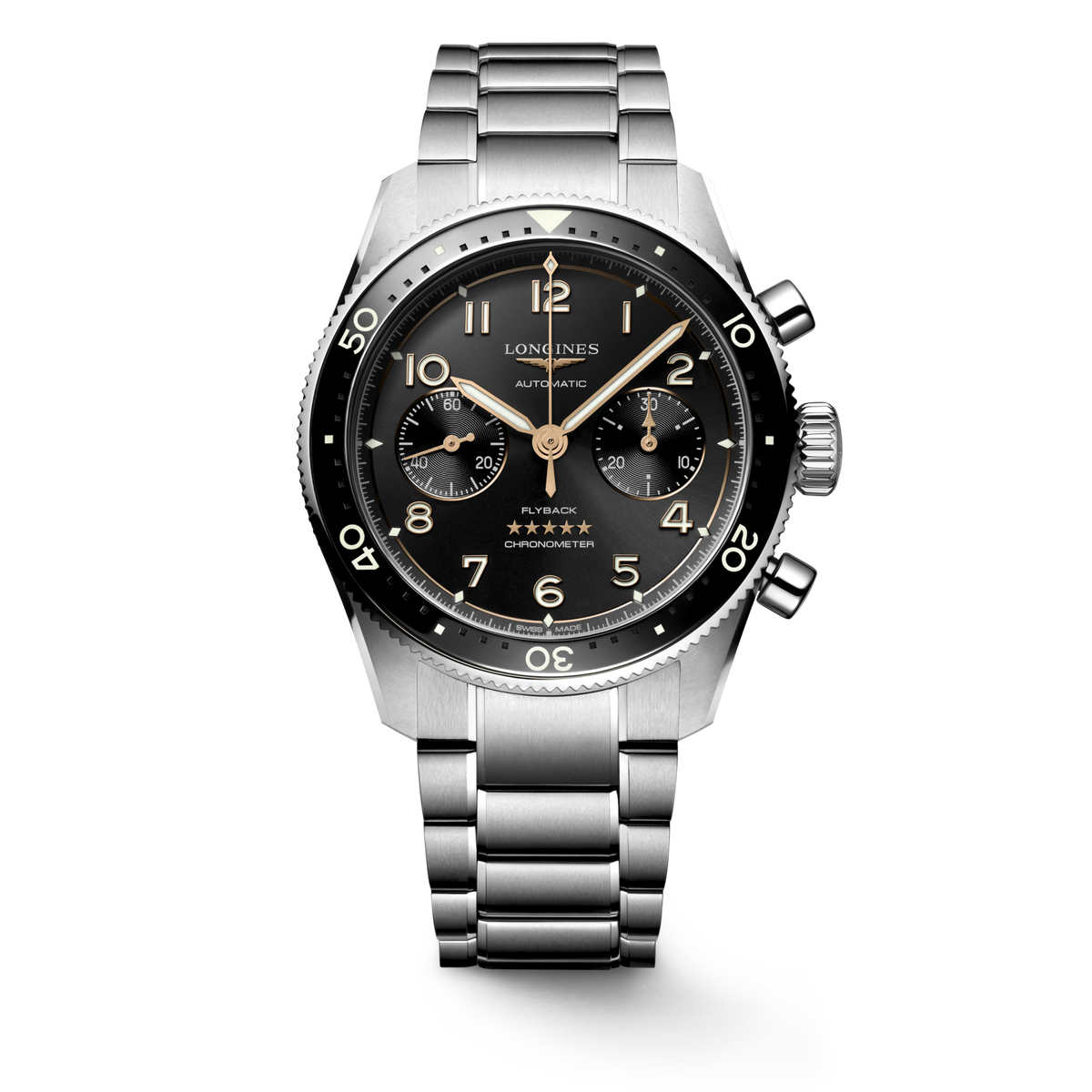 Longines Spirit Flyback 42mm L3.821.4.53.6 Watch for Men - front view