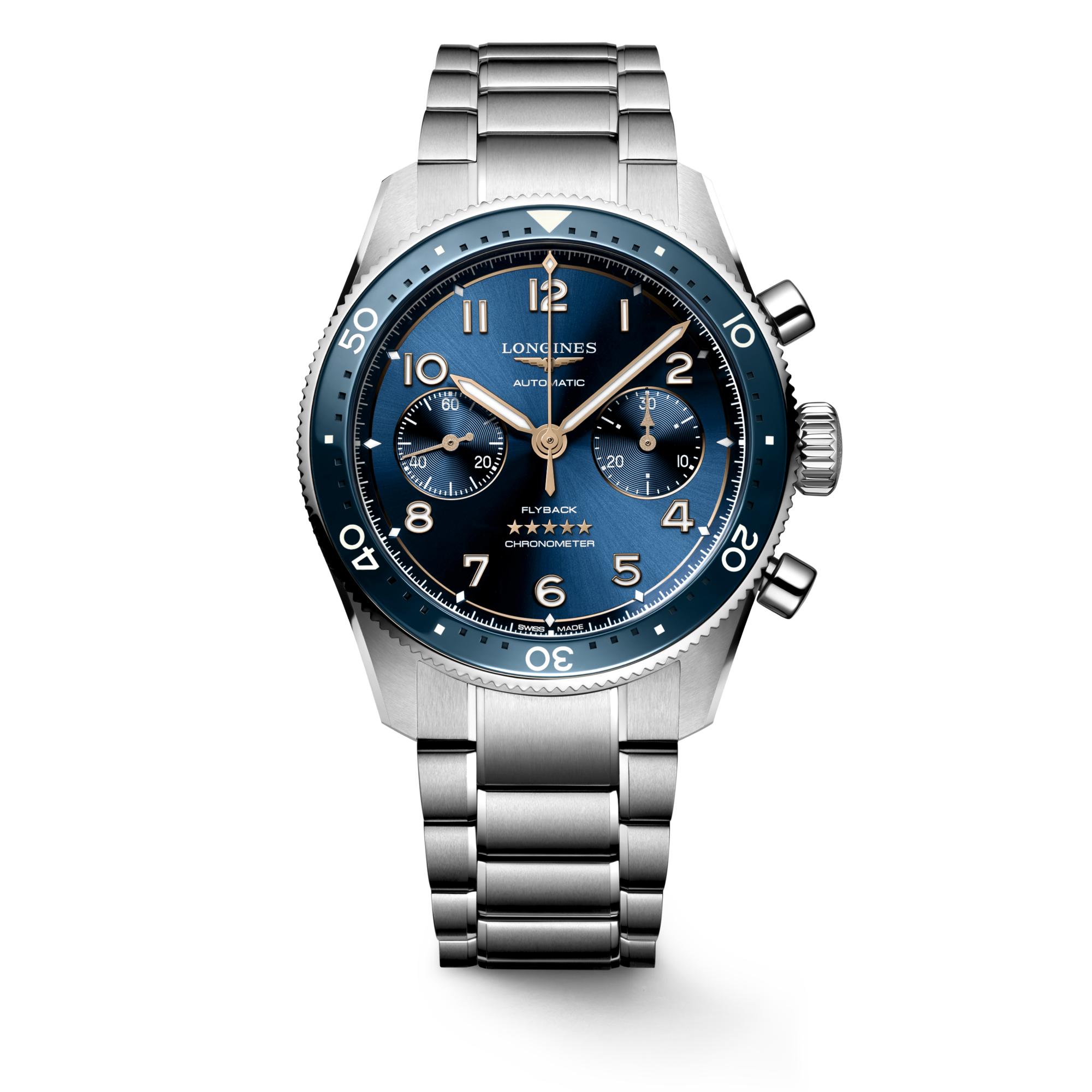 Longines Spirit Flyback 42mm L3.821.4.93.6 Watch for Men