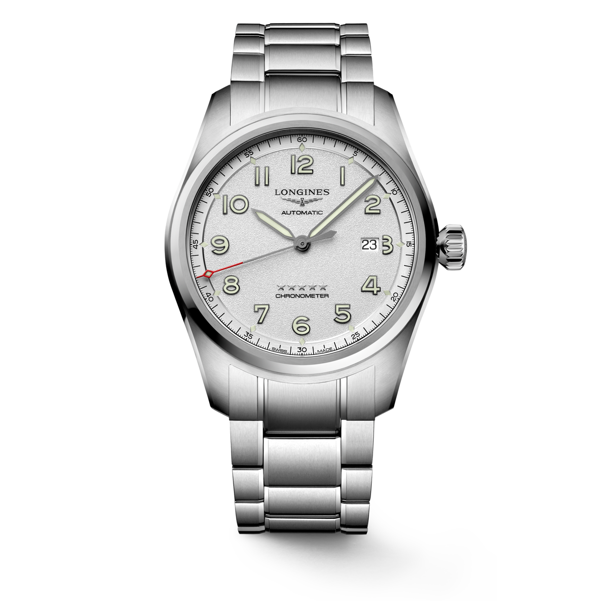 Longines Spirit 42mm L3.811.4.73.6 Watch for Men - front view
