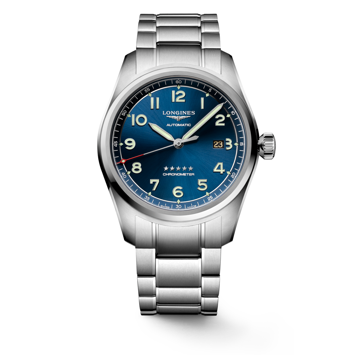 Longines Spirit 42mm L3.811.4.93.6 Watch for Men - front view