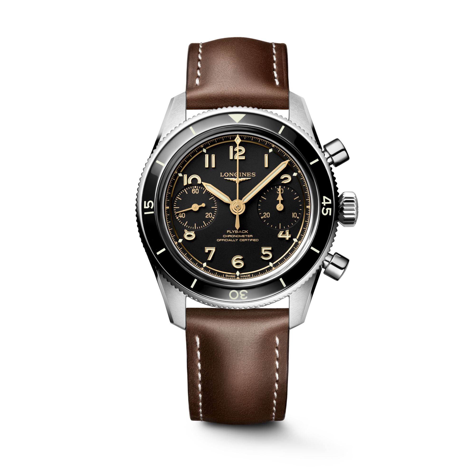 Longines Spirit Pilot Flyback 39.5mm L3.721.4.53.2 Unisex Watch