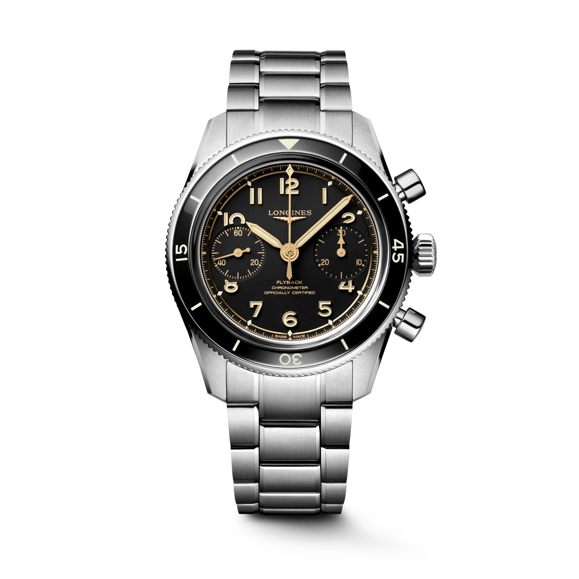 Longines Spirit Pilot Flyback 39.5mm L3.721.4.53.6 Unisex Watch