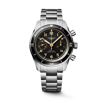 Longines Spirit Pilot Flyback 39.5mm L3.721.4.53.6 Unisex Watch - front view