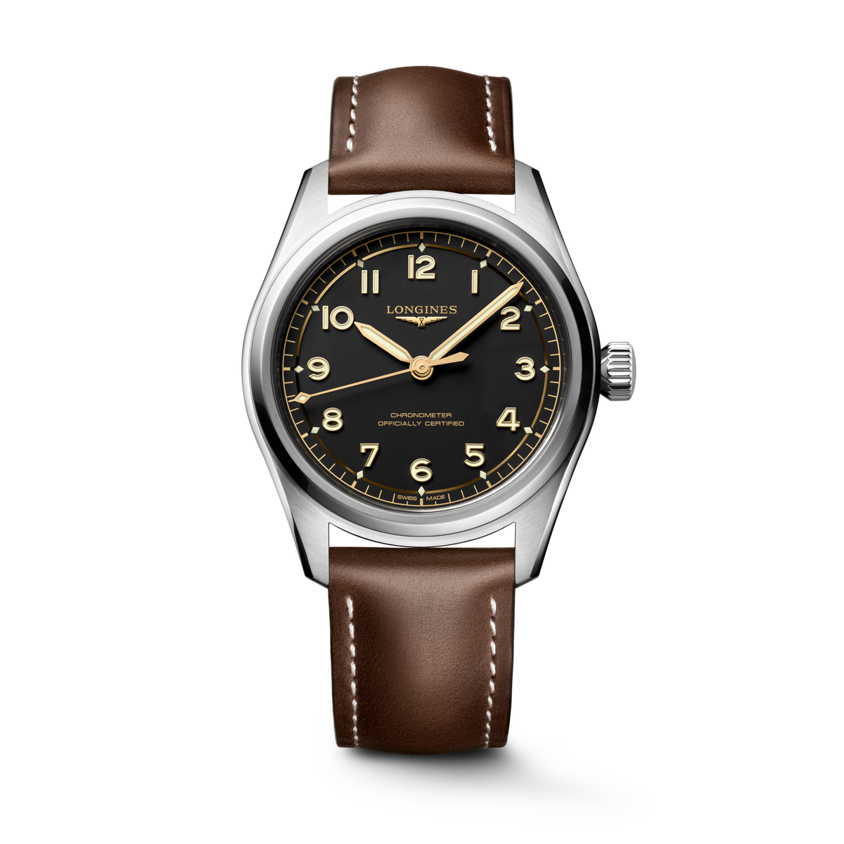 Longines Spirit Pilot 39mm L3.809.4.53.2 Unisex Watch - front view