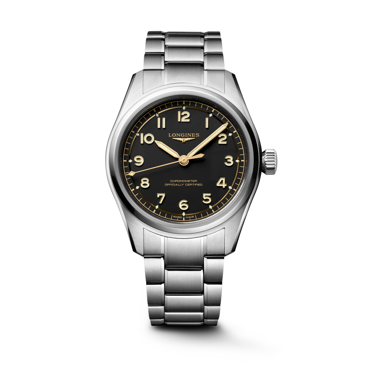 Longines Spirit Pilot 39mm L3.809.4.53.6 Unisex Watch - front view