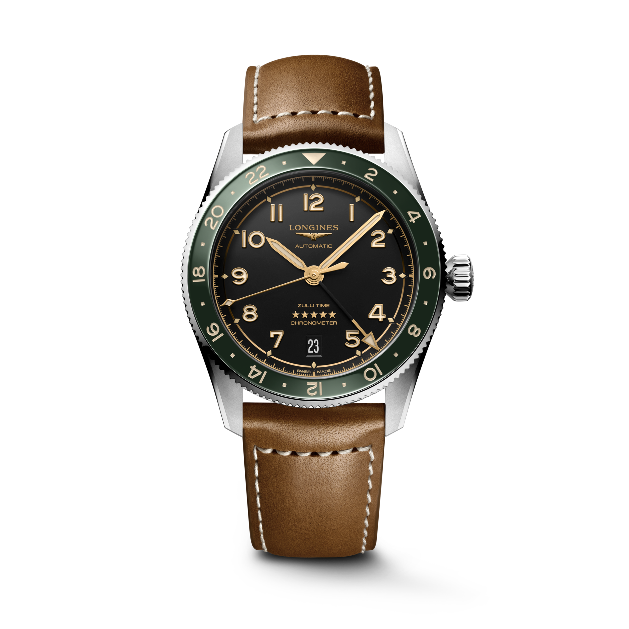 Longines Spirit Zulu Time 39mm L3.802.4.63.2 Unisex Watch