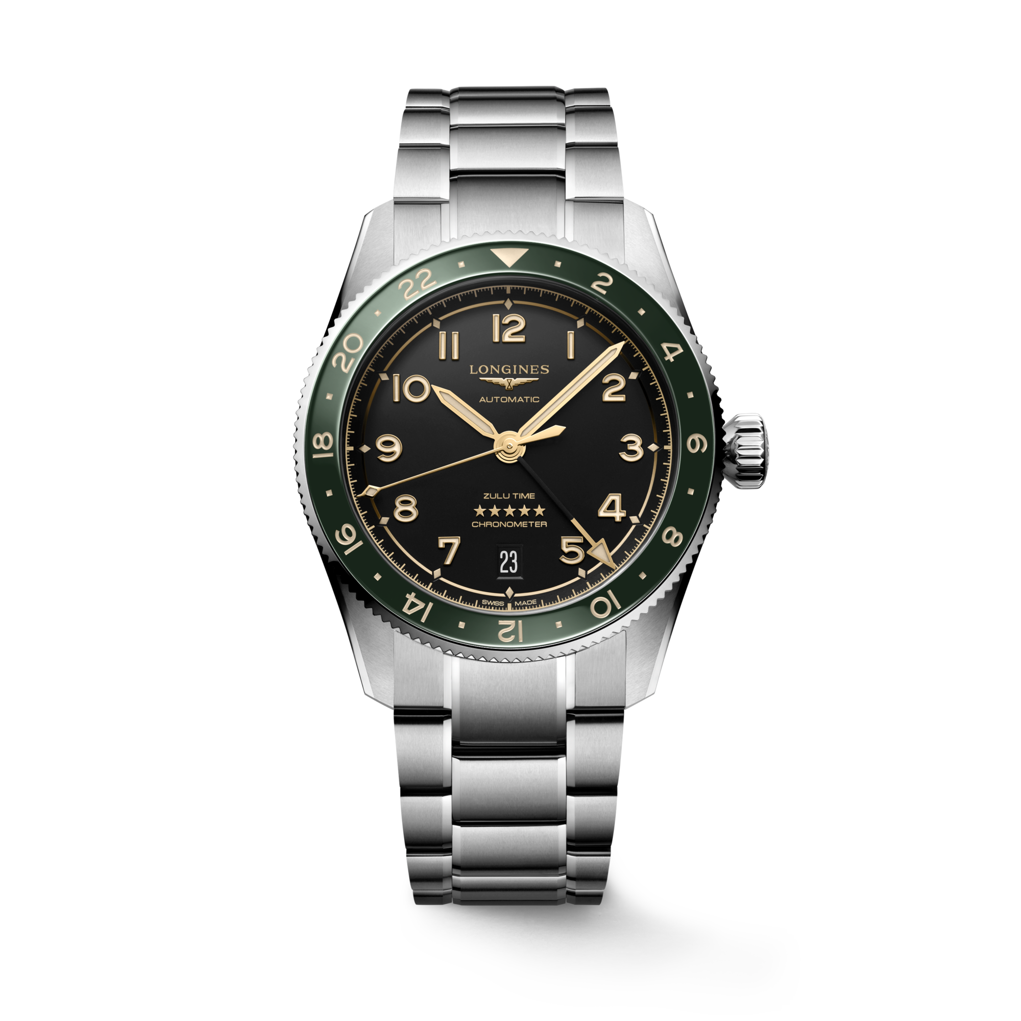 Longines Spirit Zulu Time 39mm L3.802.4.63.6 Unisex Watch