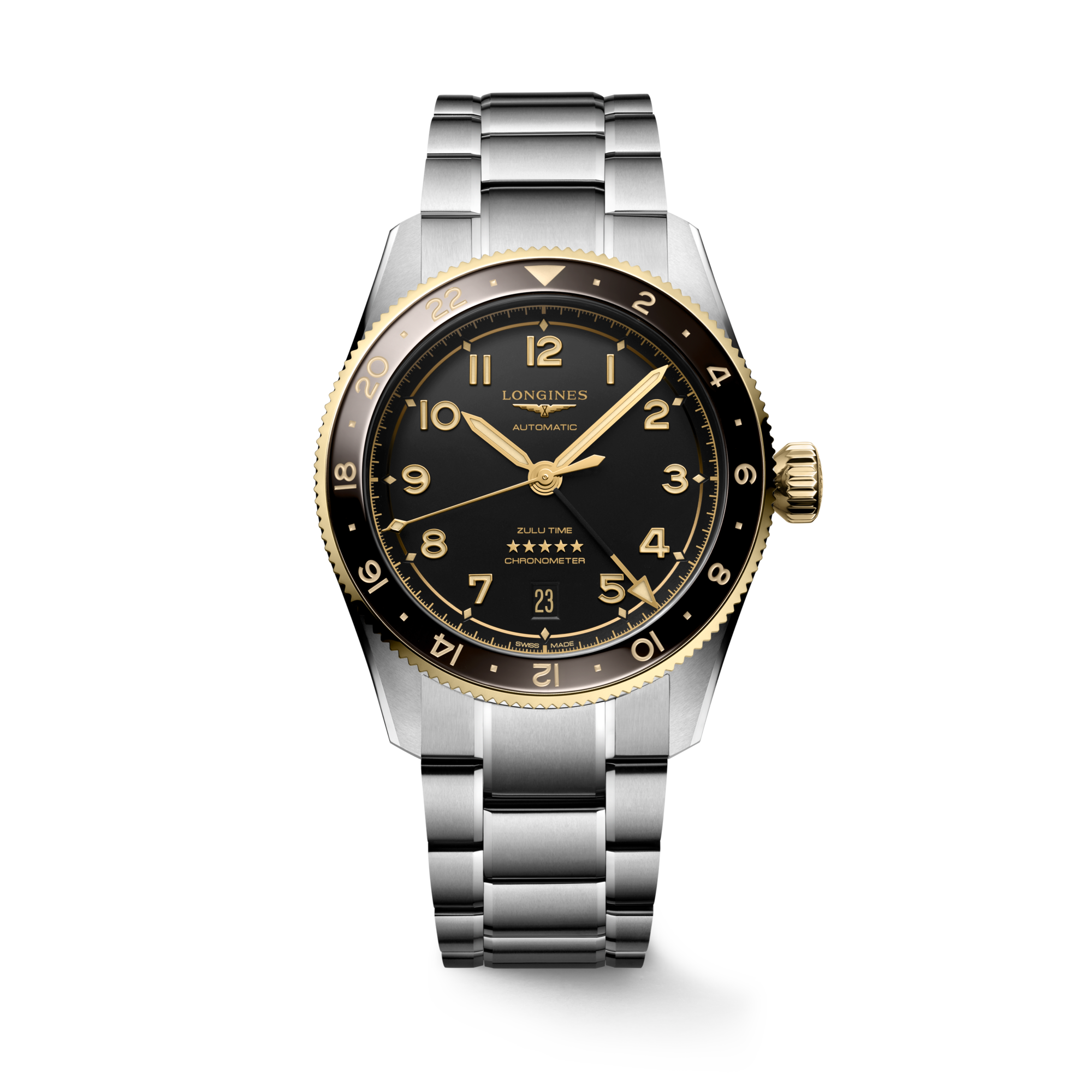 Longines Spirit Zulu Time 39mm L3.802.5.53.6 Unisex Watch