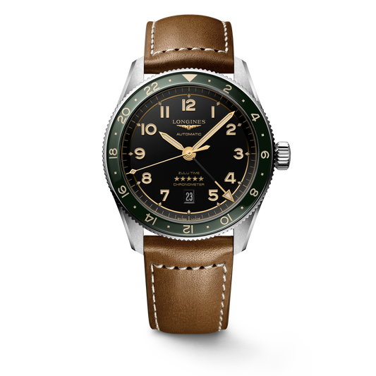 Longines Spirit Zulu Time 42mm L3.812.4.63.2 Watch for Men - front view
