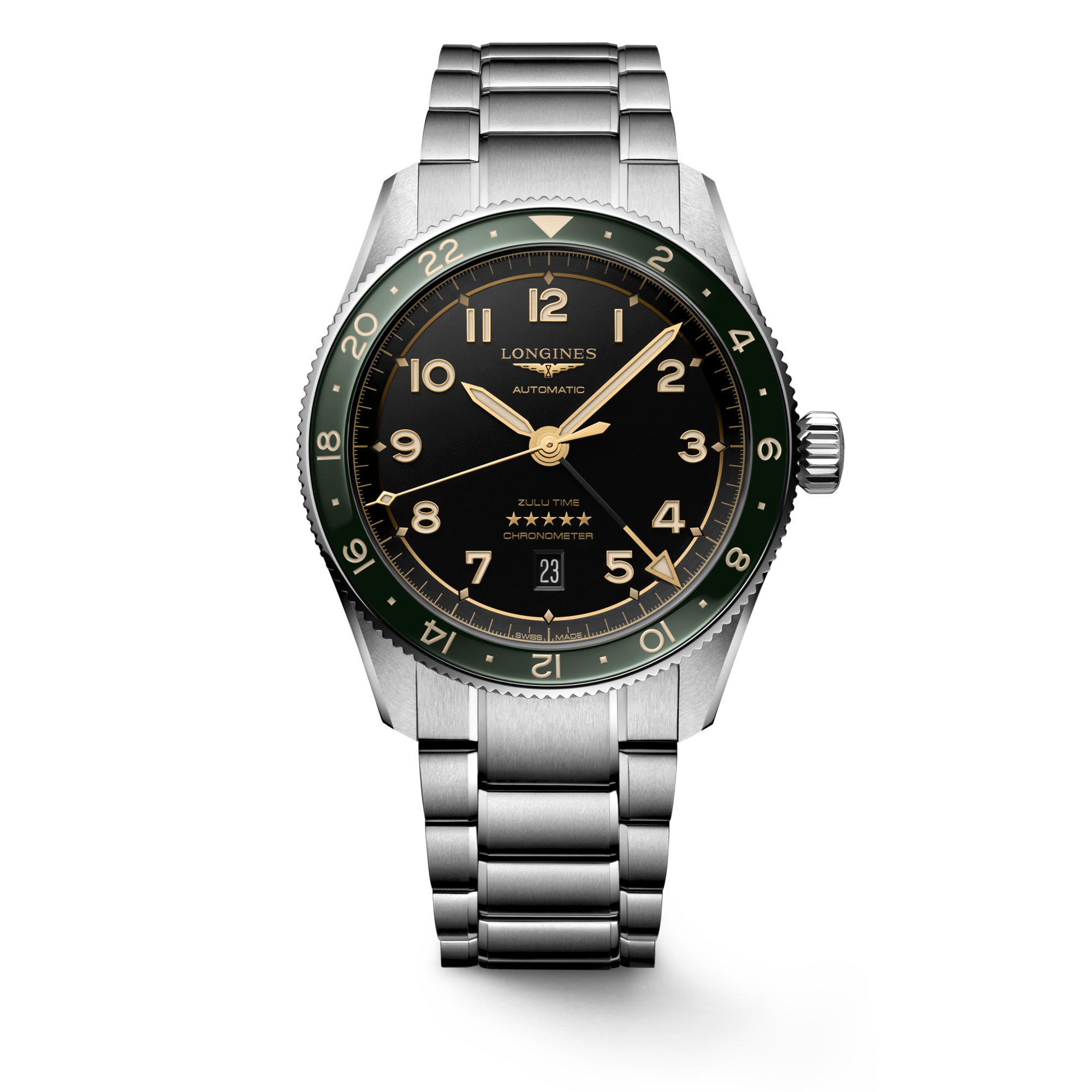 Longines Spirit Zulu Time 42mm L3.812.4.63.6 Watch for Men