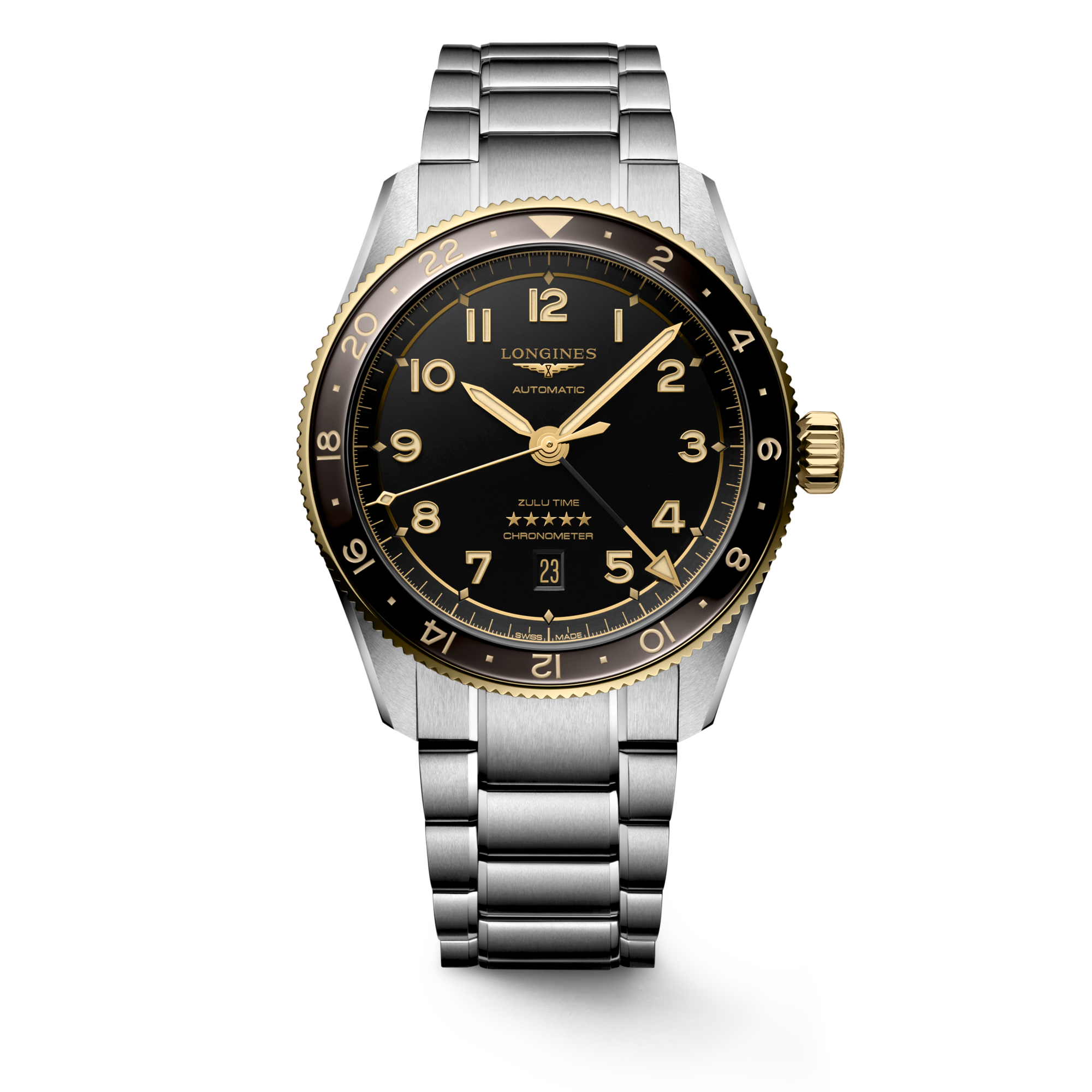 Longines Spirit Zulu Time 42mm L3.812.5.53.6 Watch for Men