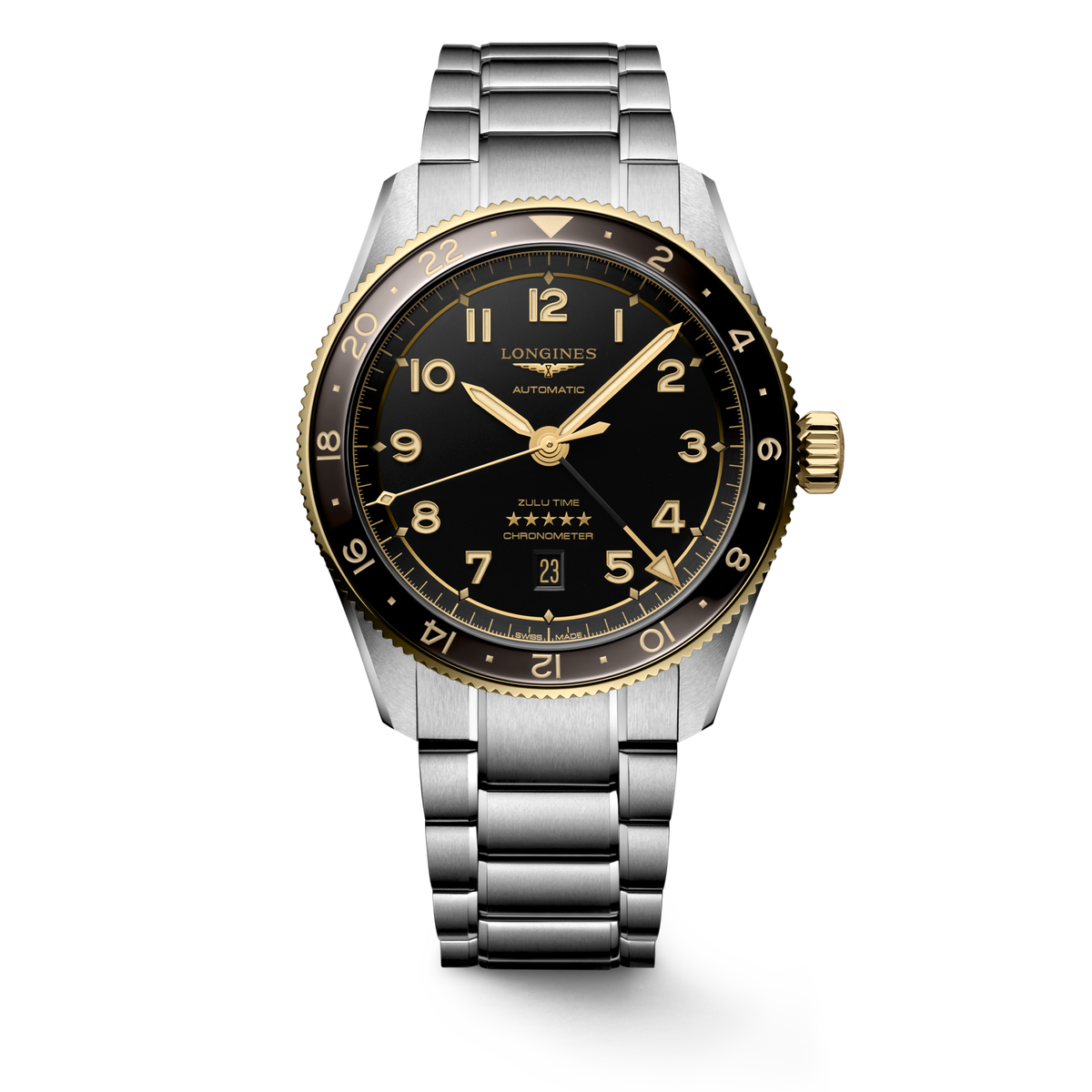 Longines Spirit Zulu Time 42mm L3.812.5.53.6 Watch for Men - front view