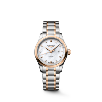 Longines Master Women Automatic White Mother Of Pearl Dial Analog Stainless Steel Watch L24495897