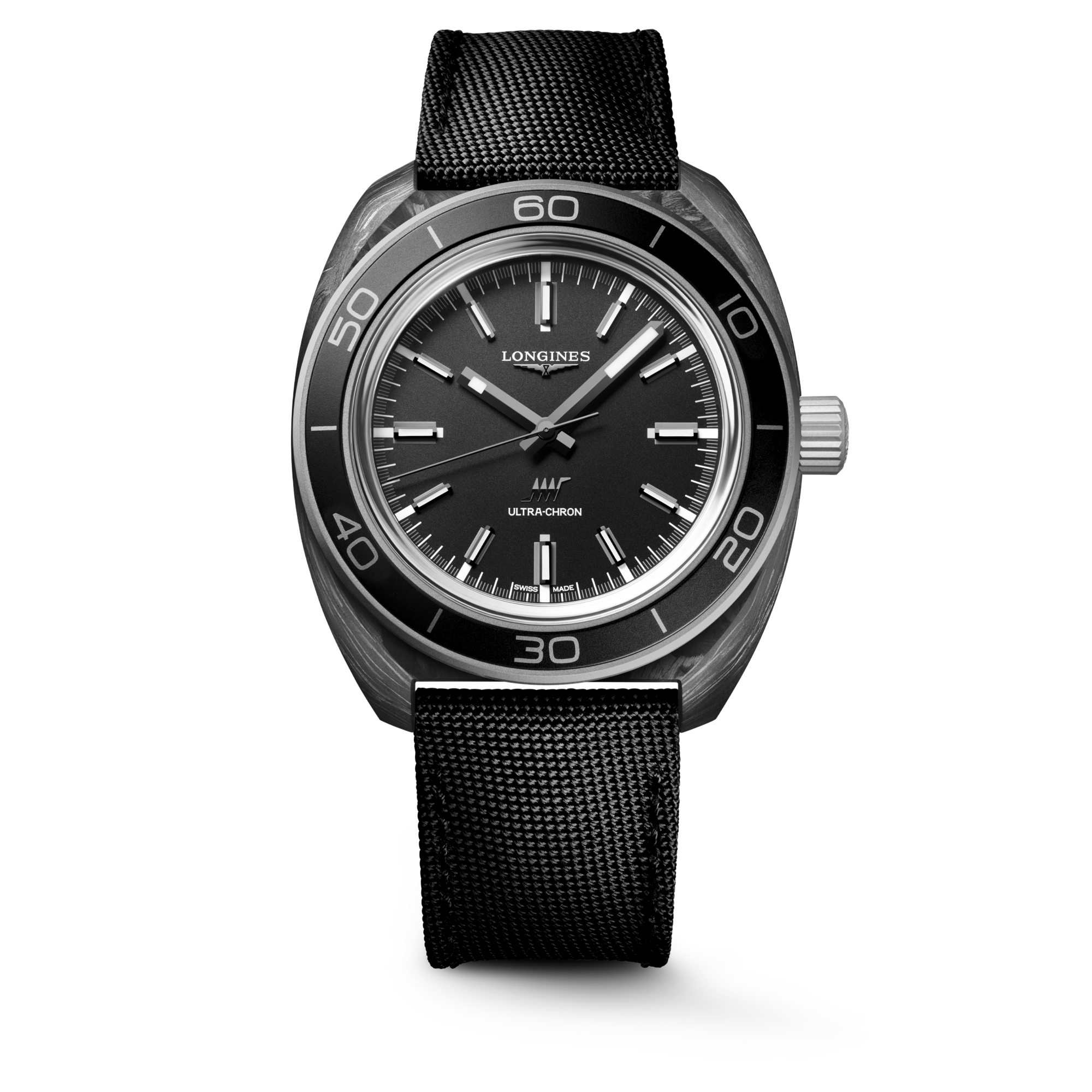 Longines Ultra-Chron Carbon 43mm L2.839.4.52.2 Watch for Men