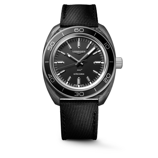 Longines Ultra-Chron Carbon 43mm L2.839.4.52.2 Watch for Men - front view